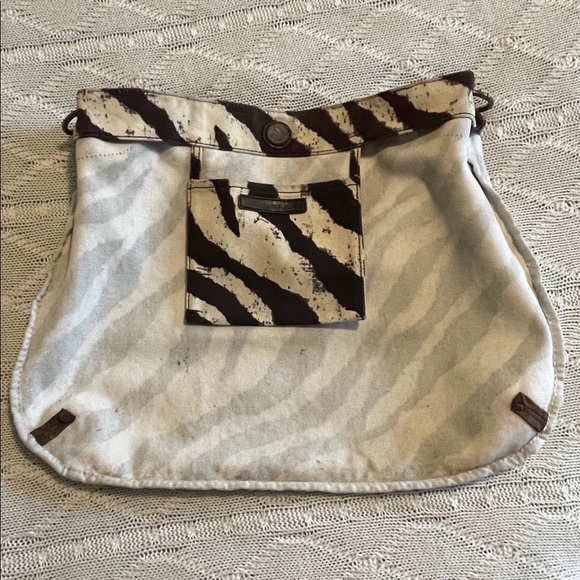 Cute Zebra Striped Cloth Hobo Purse - Picture 9 of 9